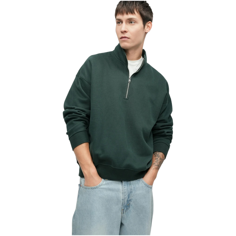 نیم زیپ بیسیک سبز از noveaterra کد ۱۱۴