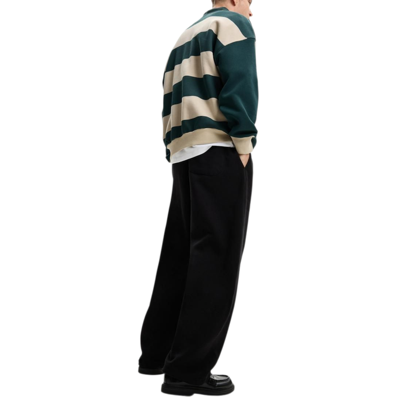 دورس یقه‌دار طرح راگبی bershka کد ۱۱۶