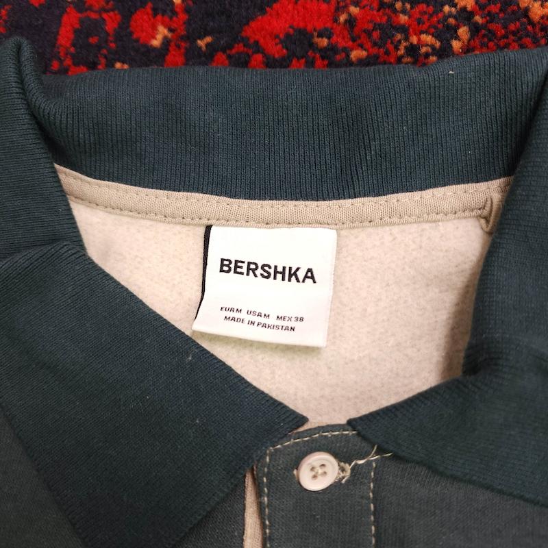 دورس یقه‌دار طرح راگبی bershka کد ۱۱۶