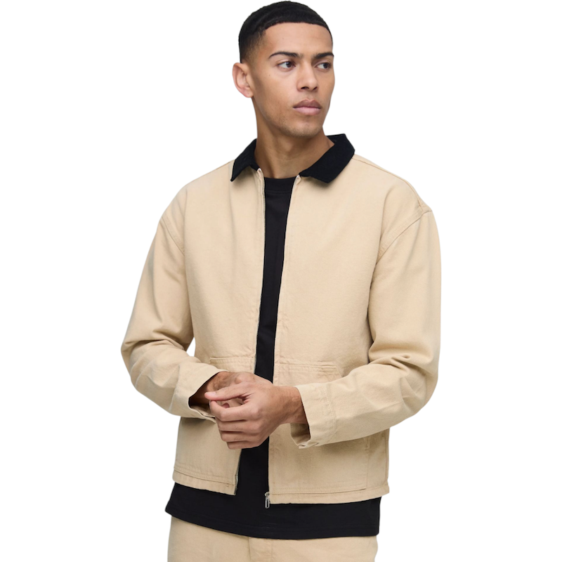 جکت کتان قواره باکسی از boohooman کد ۱۳۲