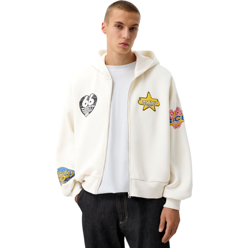 سوییشرت وینتیج اولد اسکول از bershka کد ۱۵۵