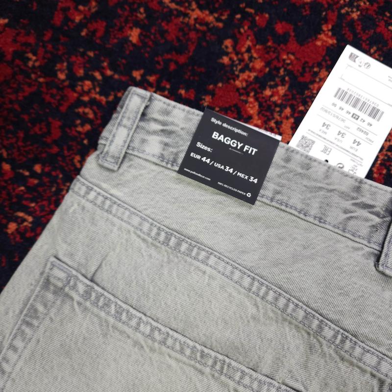 شلوار جین بگ استایل مردانه از pull & bear کد ۱۸۷