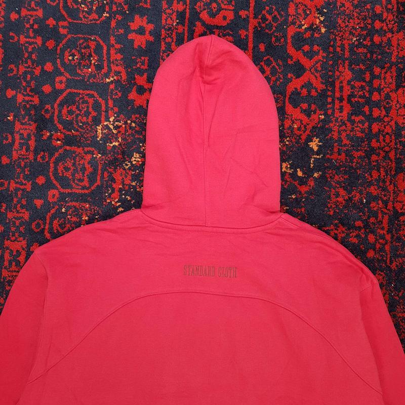هودی قواره باکسی گرم بالا سرخابی از standard cloth کد ۲۱۷ سایز L