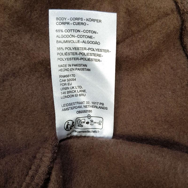 هودی قواره باکسی گرم بالا از standard cloth کد ۲۱۹ سایز XS