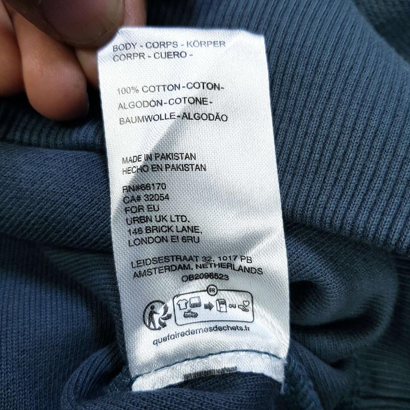 هودی قواره باکسی دورس پنج نخ از standard cloth کد ۲۲۴ سایز XL