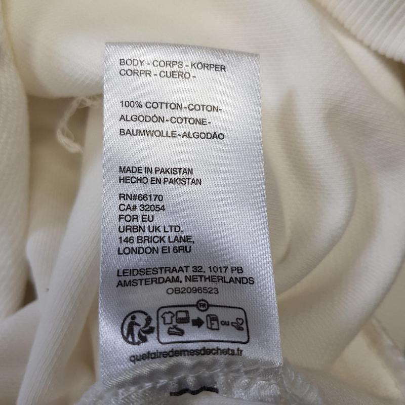 هودی سفید قواره باکسی دورس پنج نخ از standard cloth کد ۲۲۶