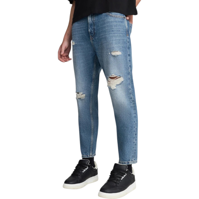 شلوار جین مردانه مام فیت زاپدار از pull & bear کد ۲۸۱