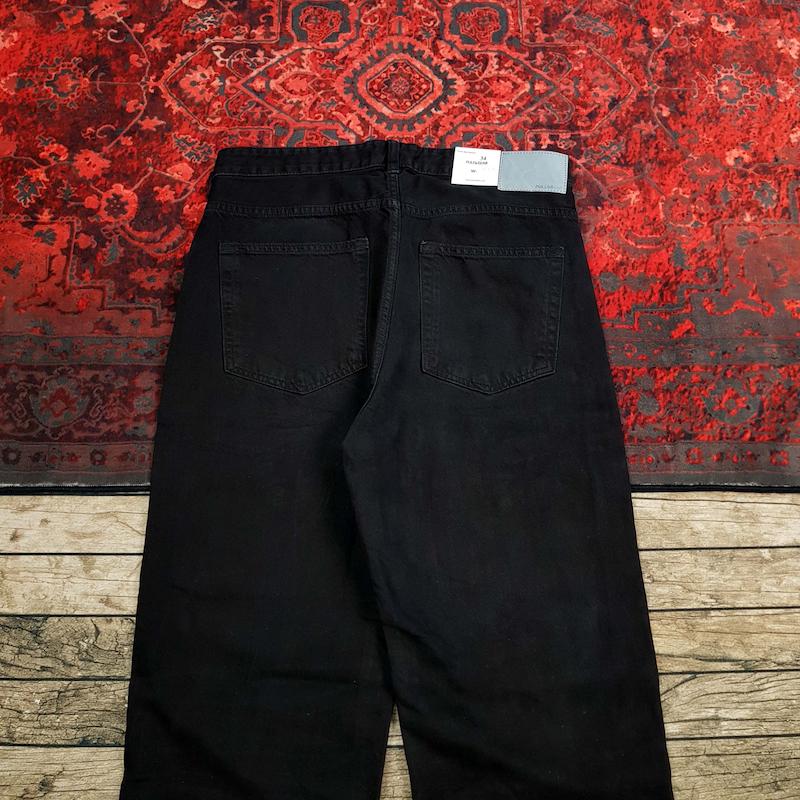 شلوار جین مردانه بگ استایل مشکی pull & bear کد ۳۱۷ سایز ۳۰