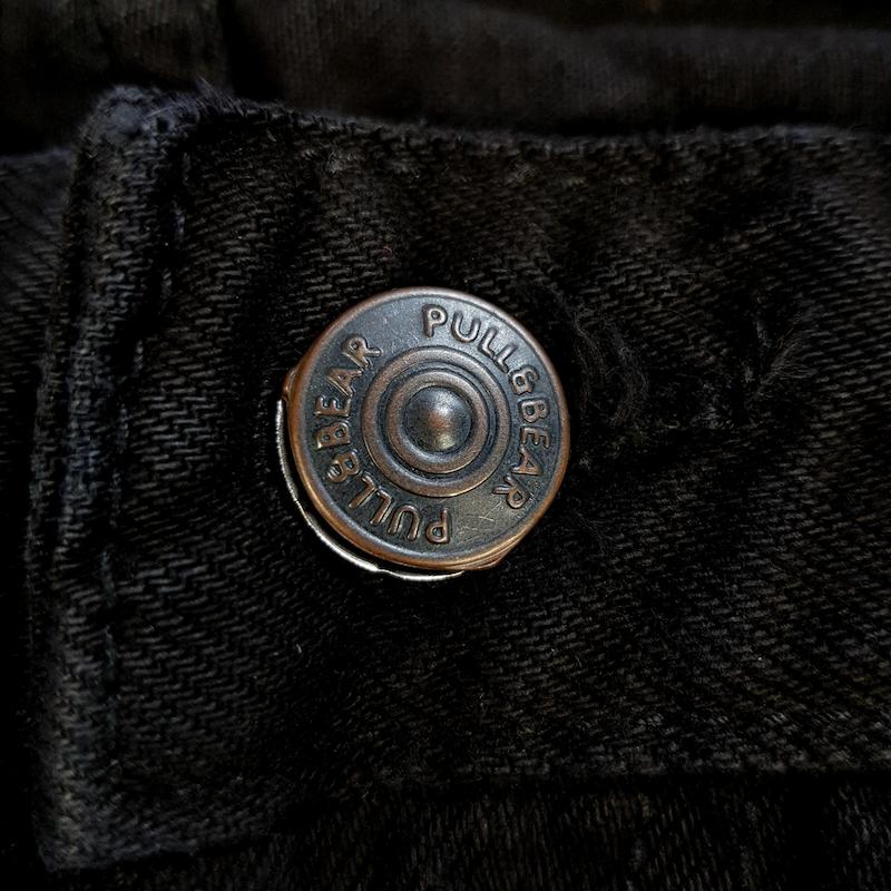 شلوار جین مردانه بگ استایل مشکی pull & bear کد ۳۱۷ سایز ۳۰