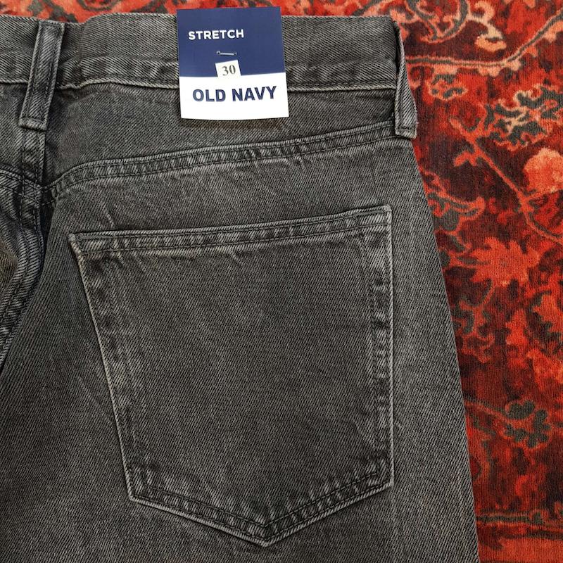 شلوار جین مردانه راسته ذغالی old navy کد ۳۲۲