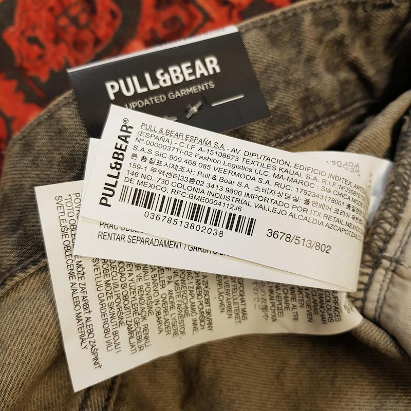 شلوار جین مردانه بگ استایل pull & bear کد ۳۲۸