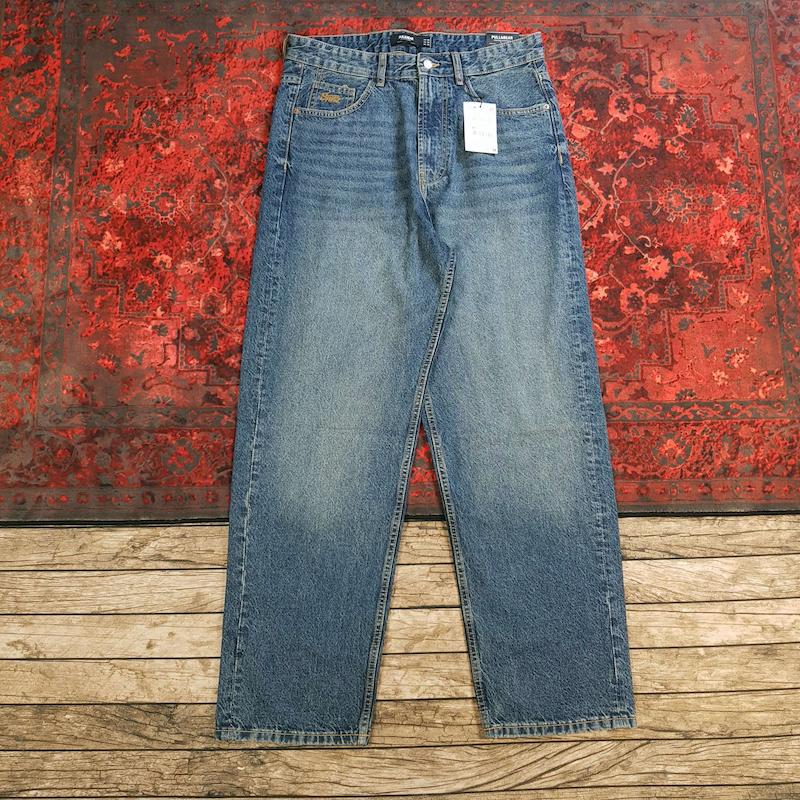 شلوار جین بگ استایل مردانه pull & bear کد ۳۲۹ سایز ۴۳ خارجی