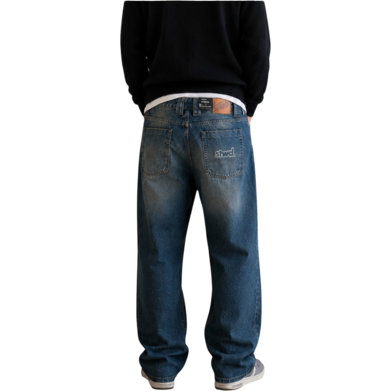 شلوار جین مردانه بگ استایل pull & bear کد ۳۲۵