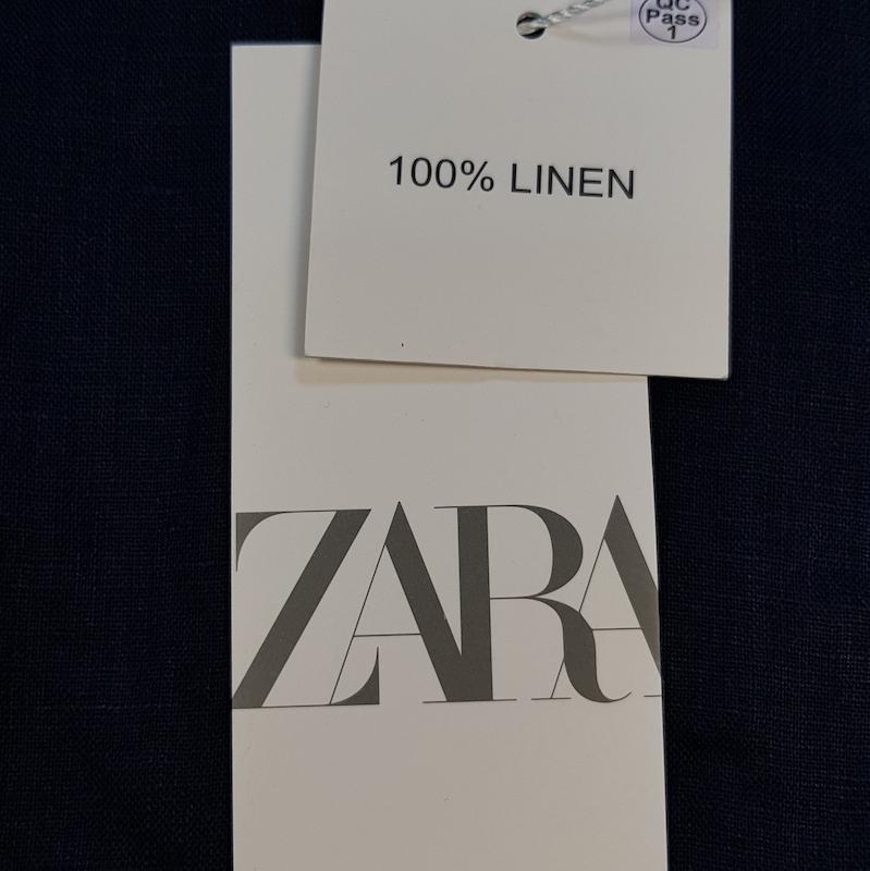 پیراهن لینن سوپر لایت ZARA کد ۳۳۲ سایز اسمال