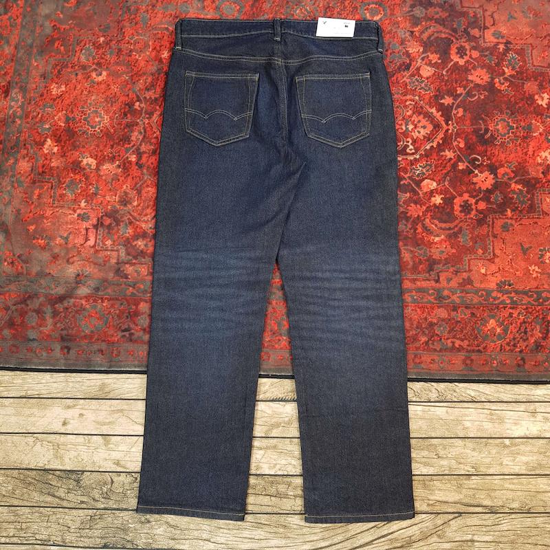 شلوار جین مردانه بگ استایل سرمه‌ای خام شور American eagle کد ۳۴۰
