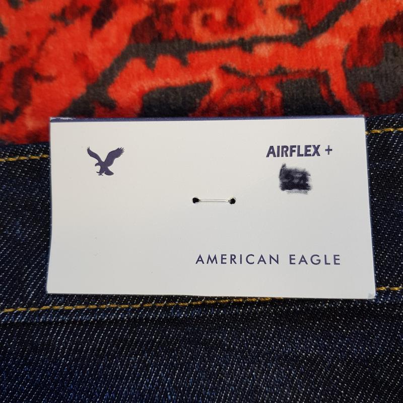 شلوار جین مردانه بگ استایل سرمه‌ای خام شور American eagle کد ۳۴۰