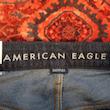شلوار جین مردانه بگ استایل سرمه‌ای تیره American eagle کد ۳۴۰