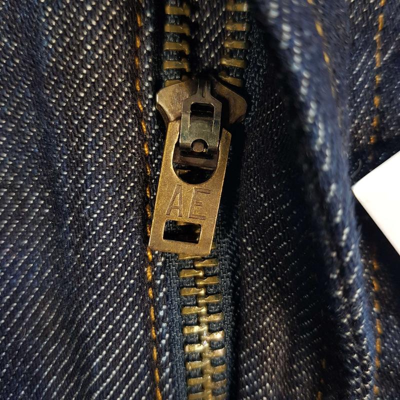 شلوار جین مردانه بگ استایل سرمه‌ای خام شور American eagle کد ۳۴۰