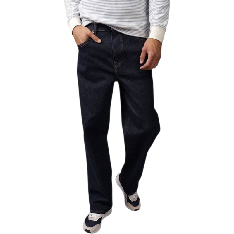 شلوار جین مردانه بگ استایل سرمه‌ای تیره American eagle کد ۳۴۰