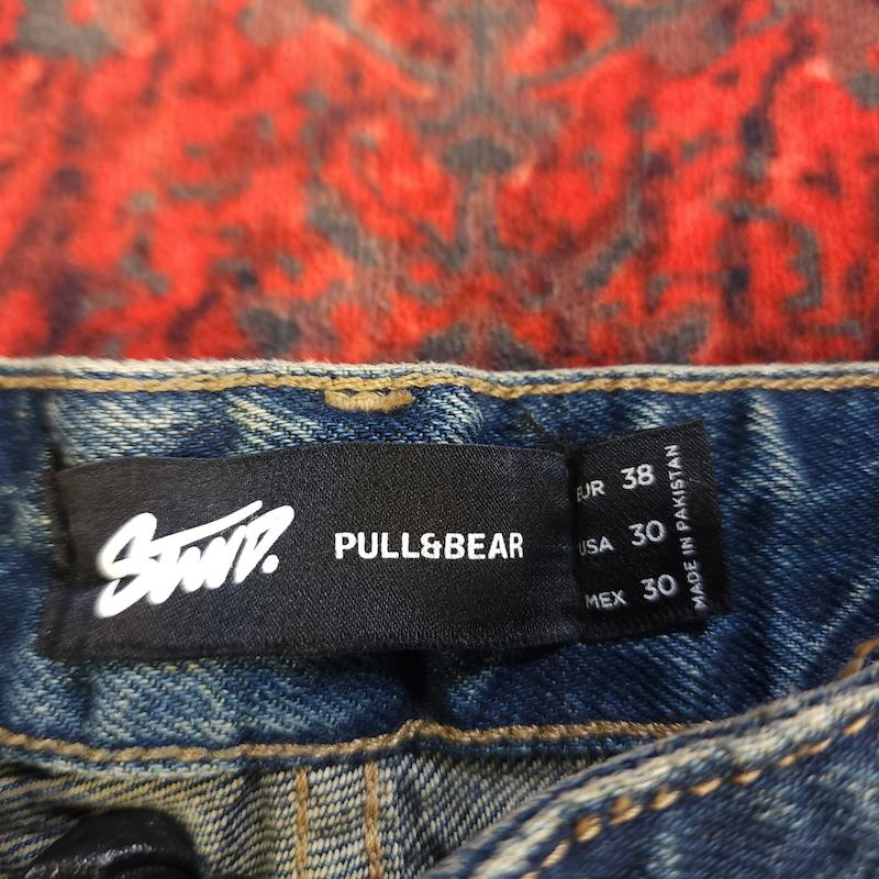 شلوار جین بالون فیت یونیسکس pull & bear کد ۳۵۰ سایز ۲۸