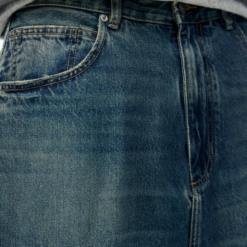 شلوار جین بالون فیت یونیسکس pull & bear کد ۳۵۰ سایز ۲۸