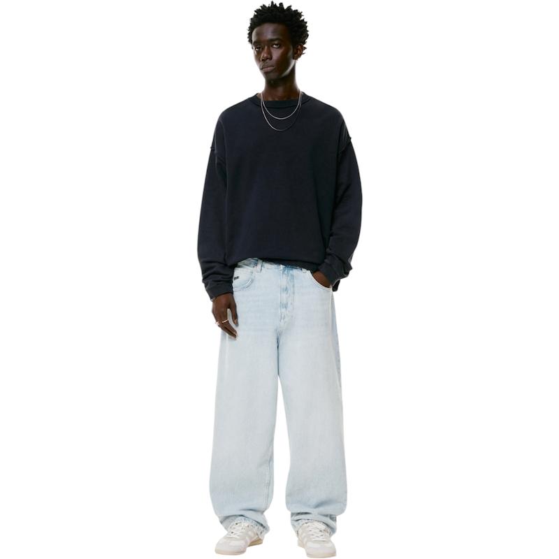 شلوار جین بگ استایل pull & bear بدون جنسیت کد ۳۷۱ سایز ۲۸
