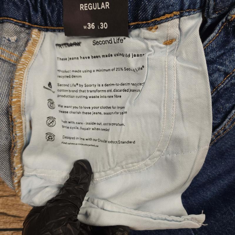 شلوار جین بالونی بدون جنسیت primark کد ۳۷۲ سایز ۳۸