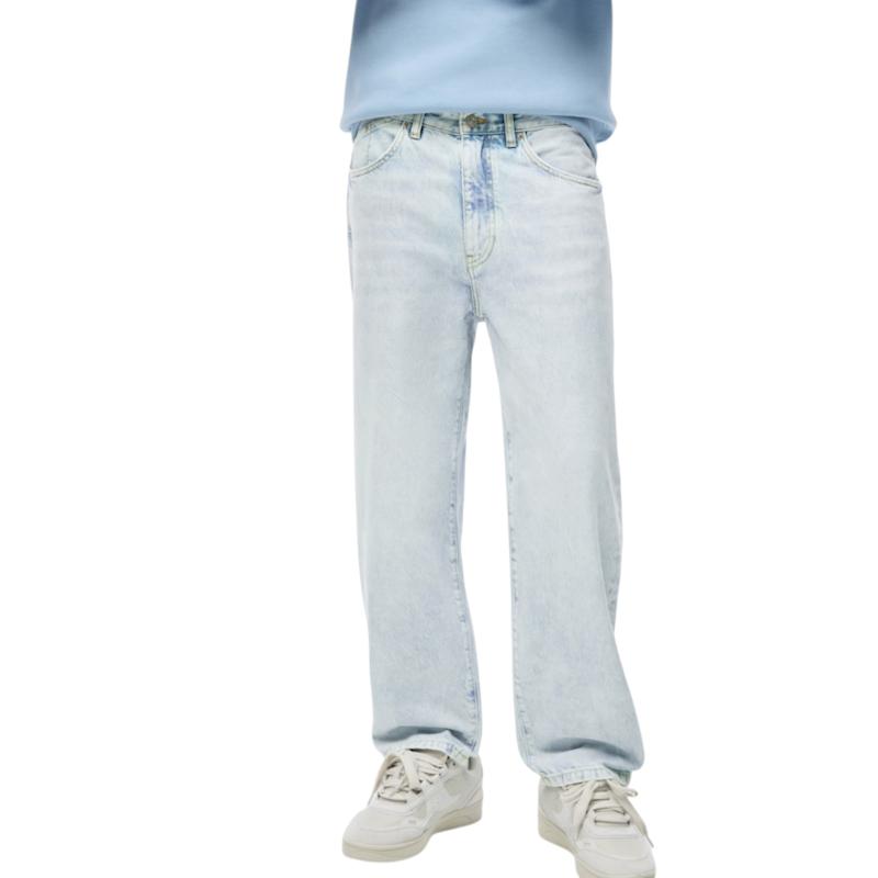 شلوار جین نیم بگ بدون جنسیت pull & bear کد ۳۷۷