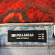 شلوار جین نیم بگ بدون جنسیت pull & bear کد ۳۸۱