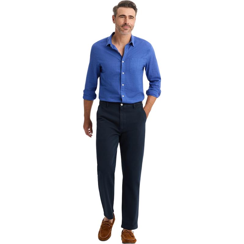 شلوار کتان ریلکس فیت سرمه‌ای DOCKERS کد ۳۸۹