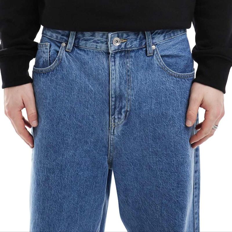 شلوار جین بگ استایل bershka بدون جنسیت کد ۴۰۴ سایز ۲۷