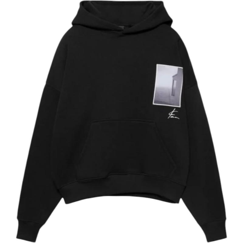 هودی مشکی دیزاین ۲۰۲۶ pull & bear کد ۴۱۲ 