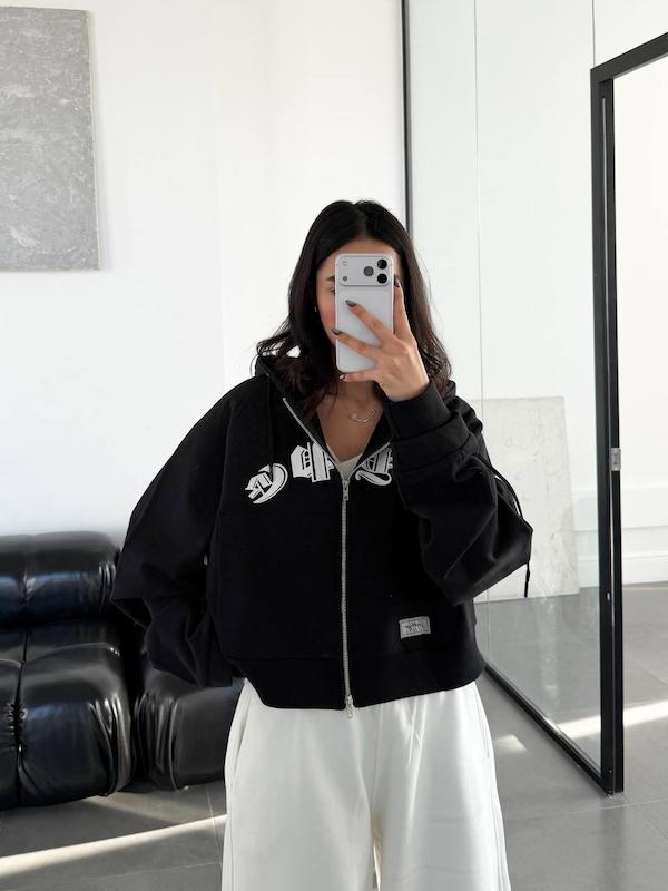 سویشرت دو زیپ مشکی 🖤