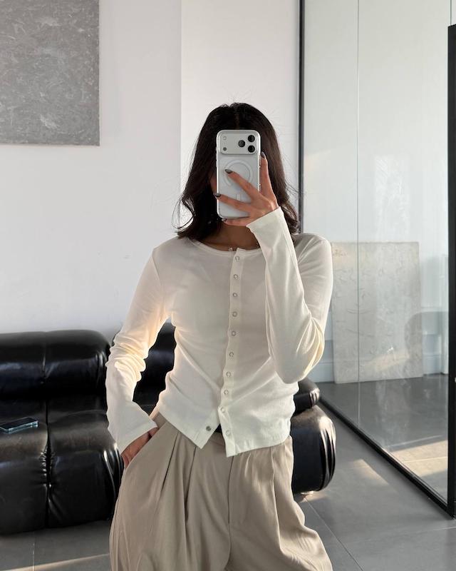 بلوز پینترستی سفید 🍼