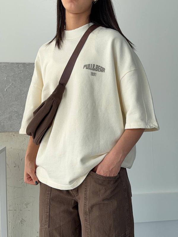 تیشرت صدفی برند pull&bear 