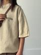 تیشرت خاکی برند pull&bear 