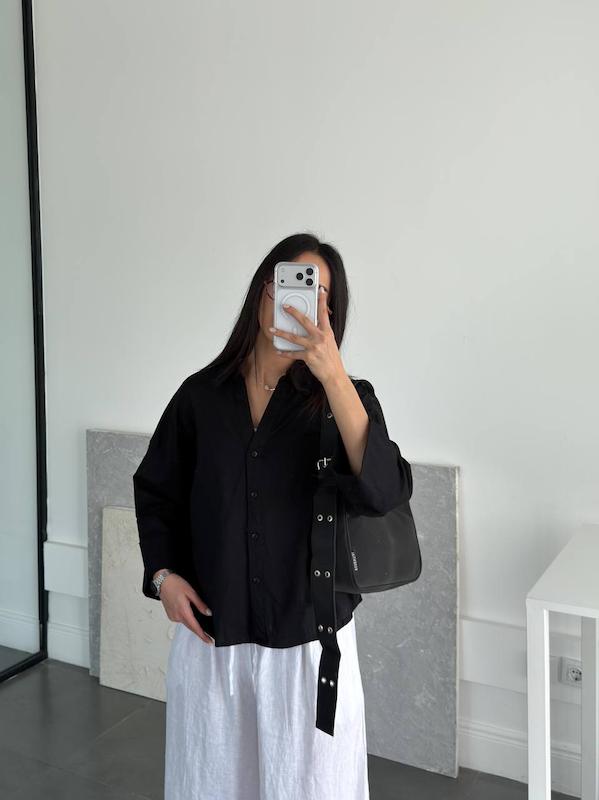 شومیز مشکی برند H&m 