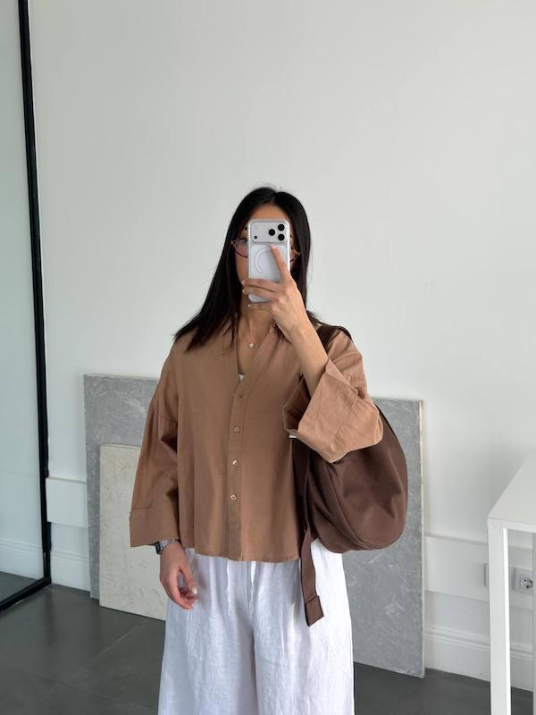 شومیز موکا برند H&m 