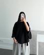 تیشرت باکسی مشکی برند ZARA