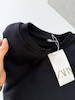 تیشرت باکسی مشکی برند ZARA