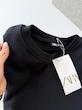 تیشرت باکسی مشکی برند ZARA