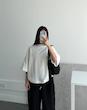 تیشرت باکسی سفید برند ZARA