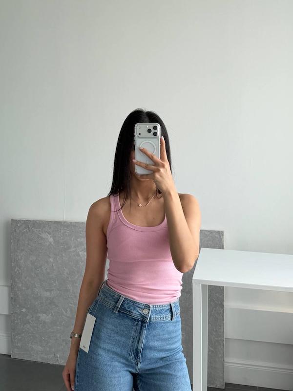 تاپ صورتی برند ZARA