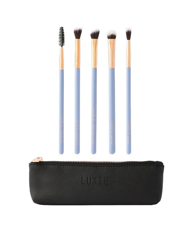 ست 5 عددی براش چشم لوکسی به همراه کیف | Luxie 5 Piece Makeup Brush Set with Pouch Case