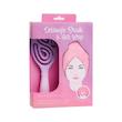 ست حوله مو و برس ضد گره | Hair Wrap & Detangle Brush Set
