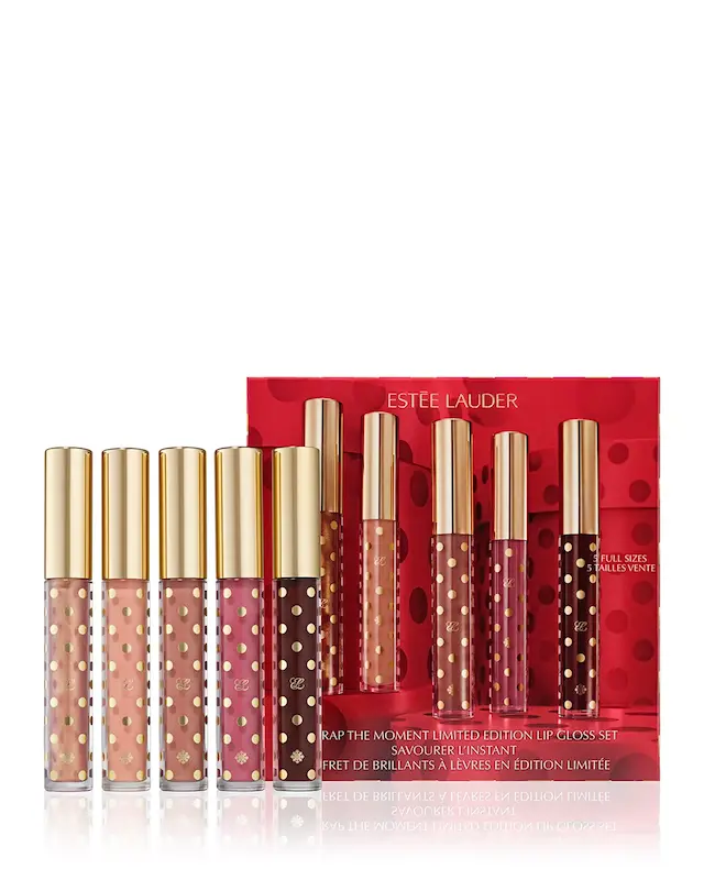 پک لیپ گلاس استی لادر | Estée Lauder Unwrap the Moment Holiday Lip Gloss Gift Set