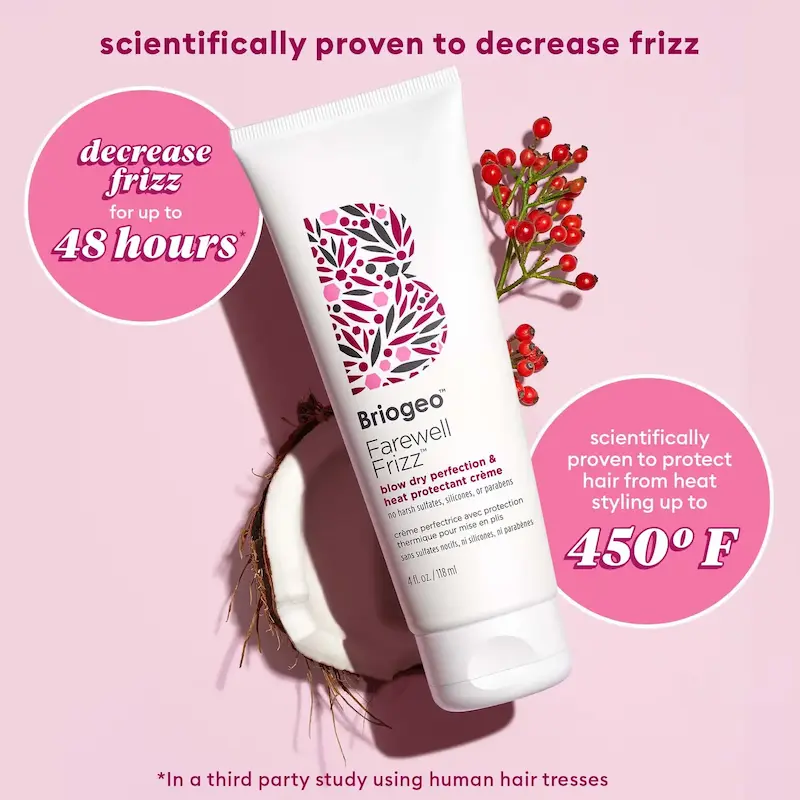 کرم محافظ حرارت و ضد وز بریوجیو | Briogeo Farewell Frizz Blow Dry Perfection & Heat Protectant Cream