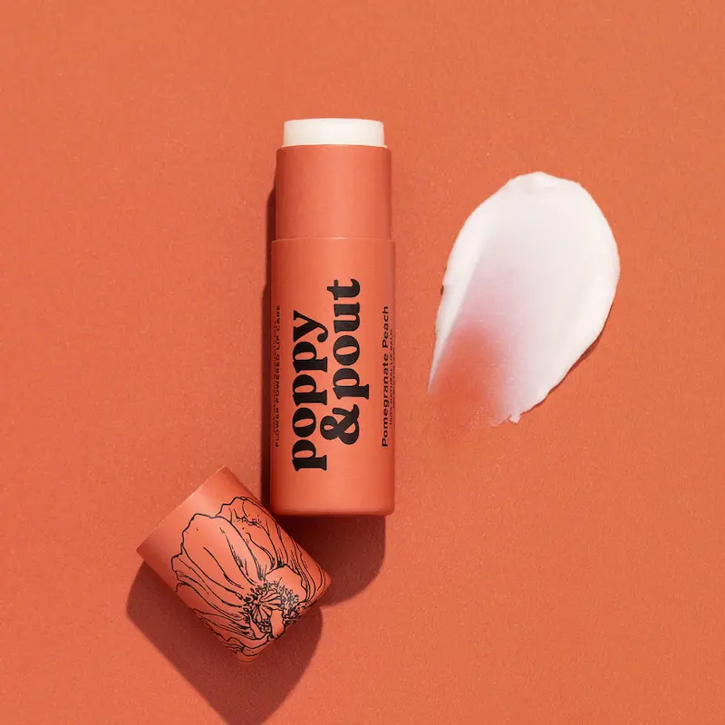 بالم لب انار و هلو پاپی اند پوت | Poppy & Pout Lip Balm – Pomegranate Peach