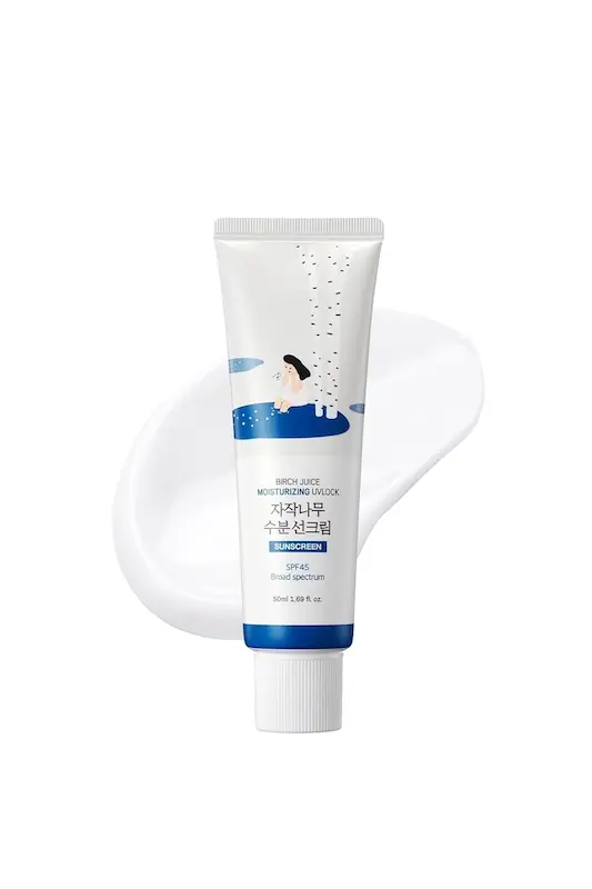 ضدآفتاب مرطوب‌کننده راند لب | Round Lab Birch Moisturizing Sunscreen UVLock SPF45+ Broad Spectrum