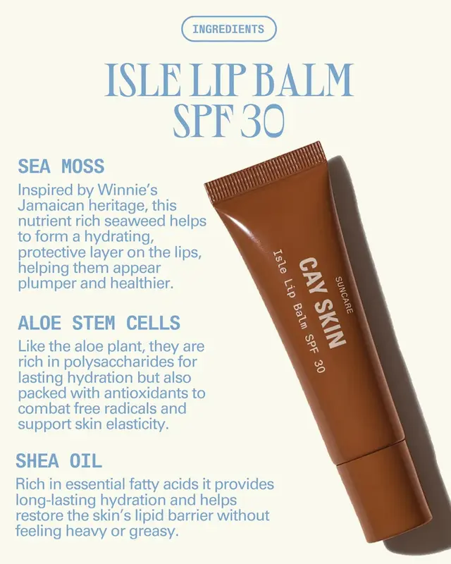 بالم لب SPF 30 کی اسکین | CAY SKIN Isle Lip Balm SPF 30 – Clear